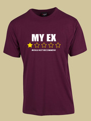UNISEX MEN WOMENS TEE TSHIRT MY EX PARTNER BOYFRIEND GIRLFRIEND WIFE HUSBAND