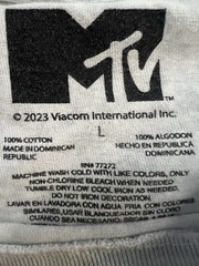 YO MTV Raps Shirt Retro Neon Graphics Hip Hop Music Television Gray Men Large