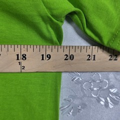 T.A Lime Green Embroidered Farmcore T-Shirt Unisex Medium Cotton Animal Lover