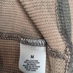 Magellan Outdoors Thermal Shirt Mens Medium Green Camo Waffle Knit Long Sleeve