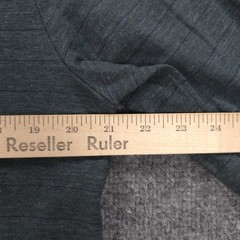 Marine Layer Shirt Mens Medium Green Double Knit Henley Long Sleeve Casual Tee
