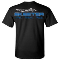 Skeeter Fishing Boats Men’s Black T-Shirt Size S to 5XL