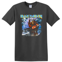 Iron Maiden Viking Warrior T Shirt Heavy Metal Skull Art Tee