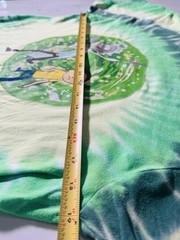 Adult Swim Rick & Morty Green Tie-Dye Men’s T-Shirt Size Large L