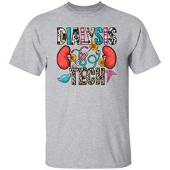 Dialysis tech T-Shirt gift Kidney Dialysis technician Unisex Tee Sand White Spor