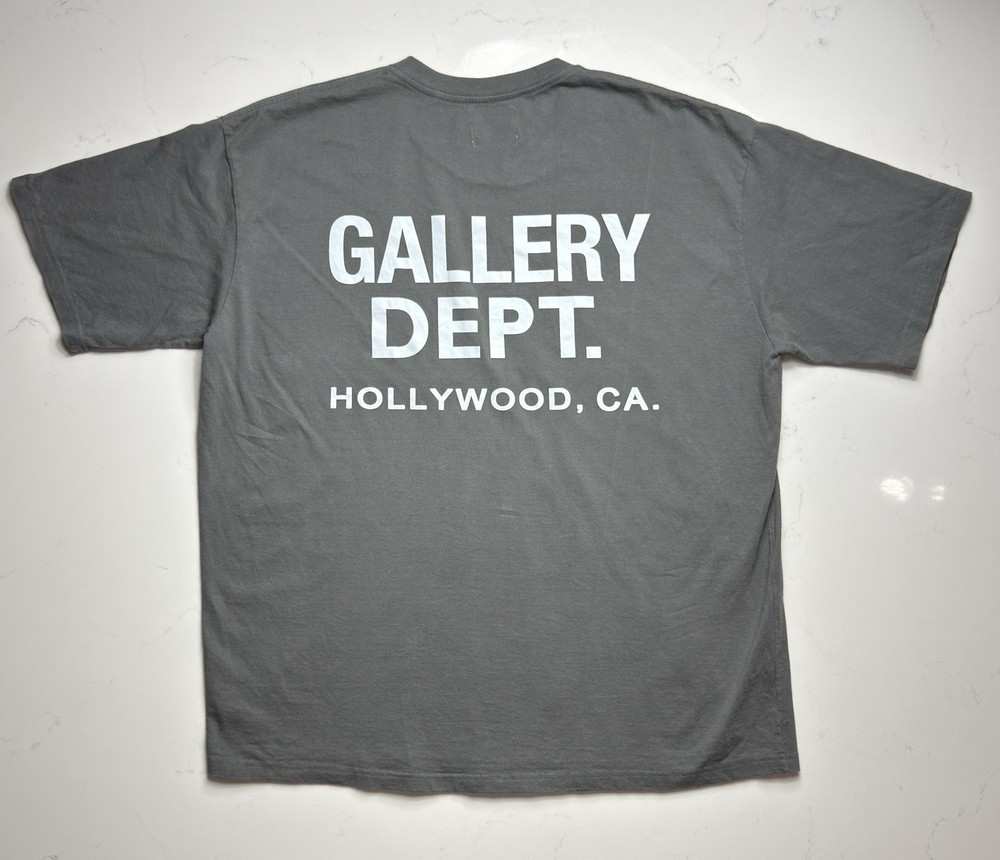 Gallery Dept. Men’s Black Logo Crew Neck Short Sleeve T-Shirt Size XL
