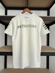 Mercedes Benz AMG Petronas Racing F1 White T-shirt Sz M