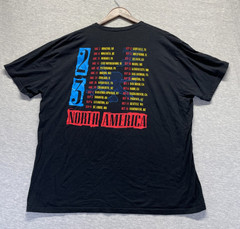 Guns N’ Roses 2023 North America Tour T Shirt Mens 2XL Black Graphic Crew Neck