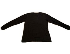 L Men’s Mossy Oak Black Long Sleeve W/Green Logo Tee Warm Cotten Blend NWT -M2