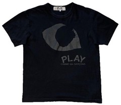CDG Play Comme Des Garcons T Shirt Mens XL Split Eye Double Sided Japan AZ-T192