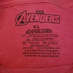 Marvel Avengers Logo T Shirt Mens XL Red Graphic Tee Mad Engine 2012 Movie Super