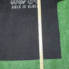 AC/DC Shirt Men’s Medium Black Graphic Print Back In Black Short Sleeve Tee