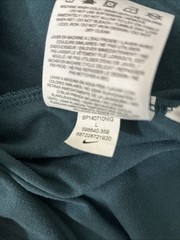 Nike SB Men’s Large Henley T Shirt Teal Blue Raglan 3 Button Skate Dri- Fit Logo