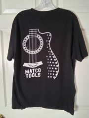 Matco Tools Amplify Guitar Double Sided Tee Size XL Graphic Print Nashville Auto