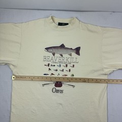 Vintage Orvis T Shirt Adult Large Nature Fishing Animals Outdoor Sports 90s