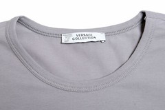 Versace Collection Men’s Gray Stretch Crewneck Short Sleeve T-Shirt XS S M L XL