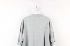 Vintage 90s Streetwear Mens 2XL XXL Blank Short Sleeve Pocket T-Shirt Gray USA