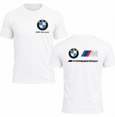 BMW M Performance Shirt Motorsport Logo 2 Sided Graphic Tee Mens Size S-4XL