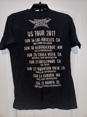 Babymetal 2017 US Tour Tshirt Medium Black