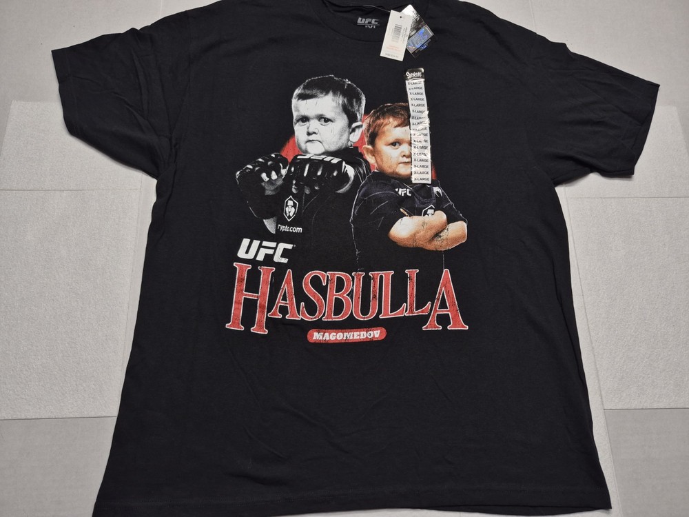 NEW UFC Hasbulla Magomedov Shirt Men’s Black XL T-Shirt Short Sleeve NWT