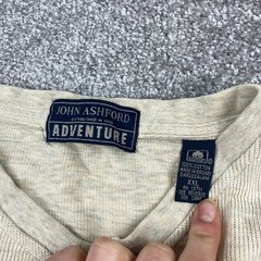 John Ashford Adventure Heather Oatmeal Men’s XXL Cotton Knit Shirt