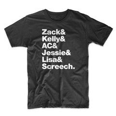 Saved By The Bell T-Shirt On Black, White, Red or Gray Soft Cotton. 90’s TV Tee
