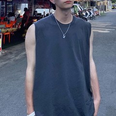 Sports Basic Vest Men’s Summer Sleeveless Tshirt Korean Fashion Tank Tops