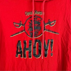 Captain Morgan tank top hoodie ahoy pirate barrel pirates Red Sleeveless Hoodie