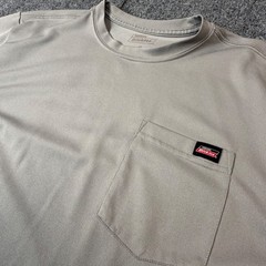 Dickies Mens Gray Short Sleeve Pocket T-Shirt Performance Work Tee Size M