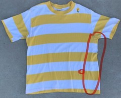 Vintage Striped T Shirt Combed Cotton Munsingwear Surf Mod Combed Cotton Sz XL