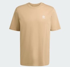 Adidas Originals Mens Essential Brown Tee Trefoil Logo Short Sleeve NEW Medium