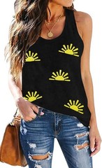 Sunshine Shirt Women Lightweight Breathable Graphic Tee Casual Women’s Top XL