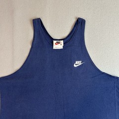 Vintage 80s 90s Nike White Tag Muscle Tank Stringer Mens M Gym Made USA Cotton