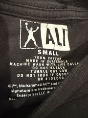 Muhammed ALI Shirt Mens Small Black Short Sleeve Boxing Fighting Iconic Casual