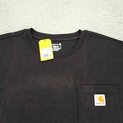 Carhartt Shirt Mens XL Black Faded Loose Fit Heavyweight Short Sleeve Crewneck