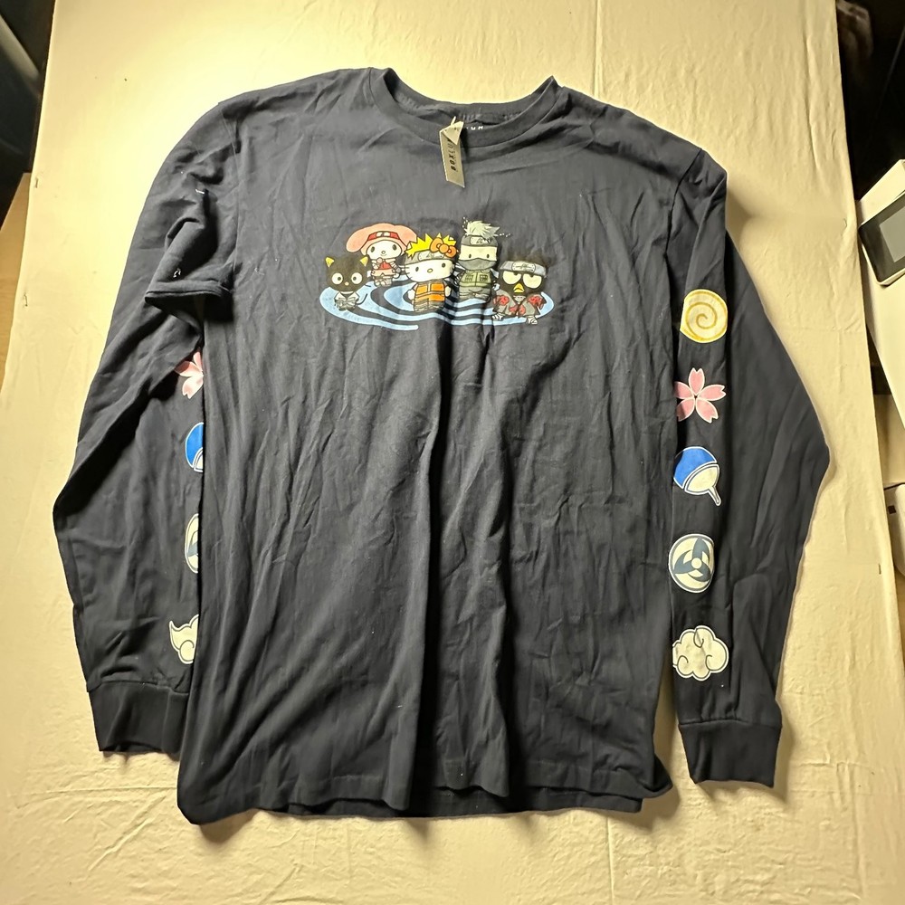 Naruto Shippuden x Hello Kitty and Friends Box Lunch Long Sleeve T-Shirt Large