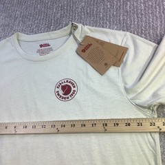 Fjallraven 1960 Logo T-shirt Mens Chalk White Organic Cotton Tee Size XL NWT