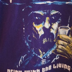 Ghoultown Shirt Size L Large Drink With The Living Dead Outlaw Gunslinger