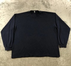 Los Angeles Apparel Shirt Mens XL Blue Thermal Long Sleeve Made USA Cotton Knit