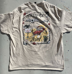 Men’s Dead & Co T-Shirt Beige 2024 Sphere XL Las Vegas Hippie Ralph Steadman Art