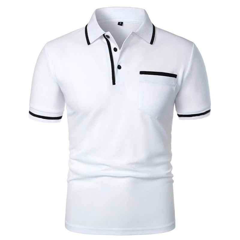 Men Breathable Polo Shirt Casual Summer Slim Fit Solid Color Tee Top Tshirt Gift