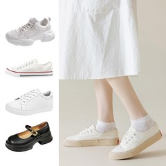Women Ankle Socks Low Cut Ultra Soft Cotton White Black 8 PCS Size 5/9 Inch