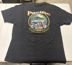 Vintage 90s Harley Davidson T Shirt Mens XL Eagle Pacific Honolulu Hawaii USA