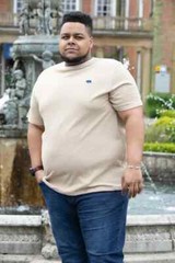 D555 Duke Big Mens Stone Waffle Textured T-Shirt 2XL 3XL 4XL 5XL 6XL (601614)