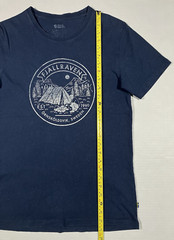 FJALLRAVEN T Shirt Ornskoldsvik Sweden Camping Nature Short Sleeve Mens Size S