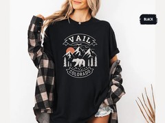 Vintage Vail Colorado Ski Mountain Travel Resort Retro Comfort Tee