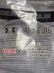 Under Armour Shirt 3XL Gray Performance Athletic Training Gym Workout Tee Mens