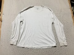 Eddie Bauer T Shirt Mens XL White Long Sleeve Crew Neck Soft