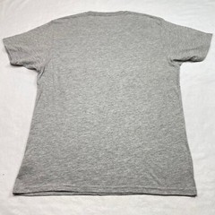 Holiday Time Graphic T Shirt sz L Gray Santa Claus Christmas Holiday Festive