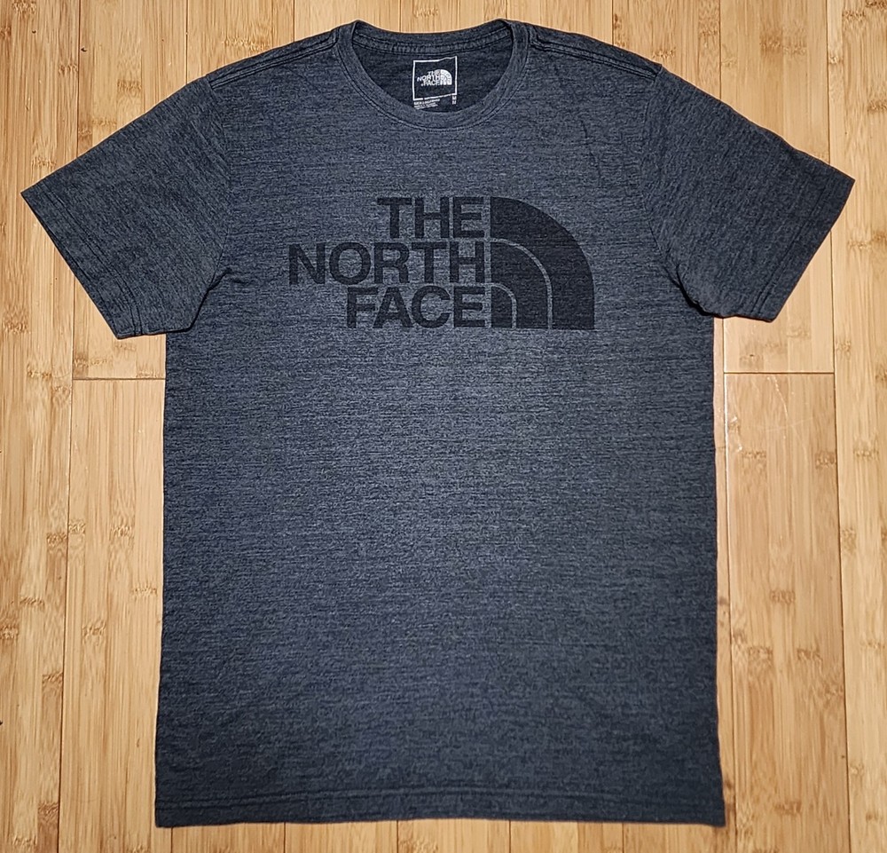 The North Face Shirt Mens Size Medium Black Big Logo Graphic T-Shirt Tee Outdoor